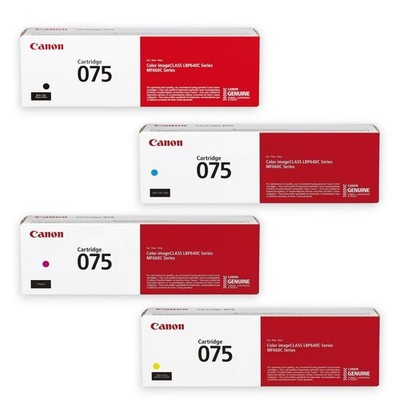 Canon 075 Toner Cartridge Set ( Cyan, Magenta, Yellow, Black )