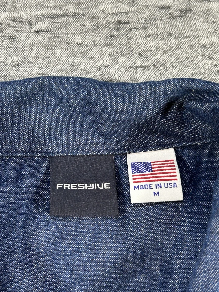 Vintage Freshjive Denim Shirt Mens Large American Streetwear Skateboarding Surf - Image 2 of 4