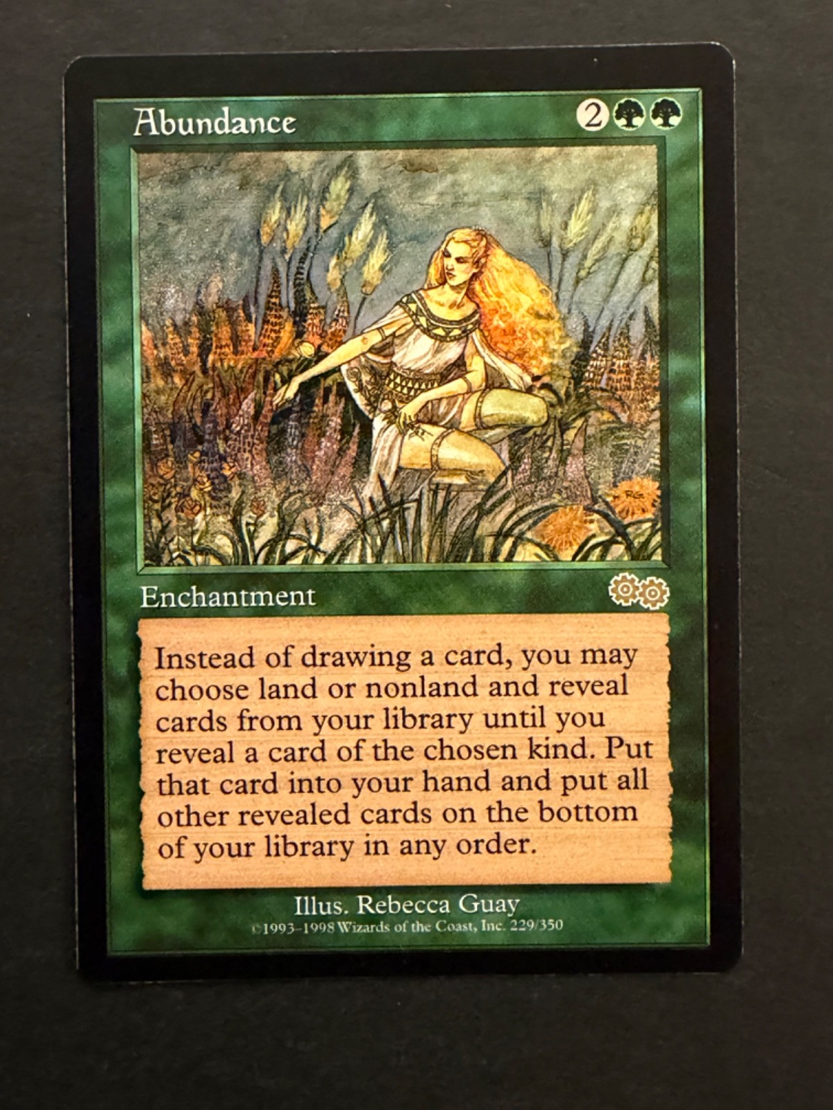 Abundance Urza's Saga NM-/LP MTG Magic the Gathering c