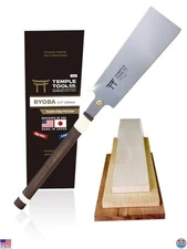 Temple Tool Co. 9.5" Japanese Ryoba Pull Saw - Precision Hand Saw for Joinery