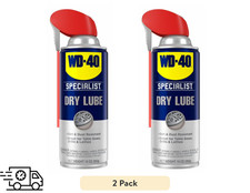 WD-40 Specialist Dry Lube Long-Lasting Lubricant Smart Straw Spray 10 oz x2 Pack