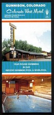 COLORADO WEST MOTEL - Gunnison, Colorado - 1980s Advertising Brochure