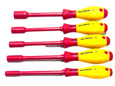 WIHA TOOLS SoftFinish 322 1000V INSULATED NUT DRIVERS 7/32” 1/4” 5/16” 3/8” 1/2”