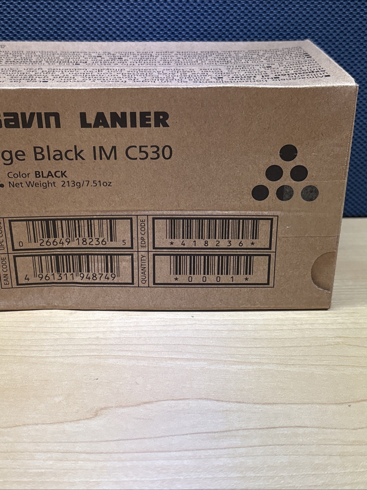 GENUINE RICOH SAVIN LANIER IM C530 Toner Black  418236