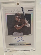 2022 Panini Flawless James Wood Shadow Signatures SILVER #/10 RC Auto ON CARD