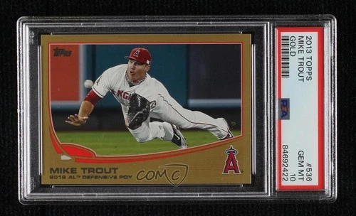 2013 Topps Award Winner Gold 722/2013 Mike Trout #536 PSA 10 GEM MT 1n3m
