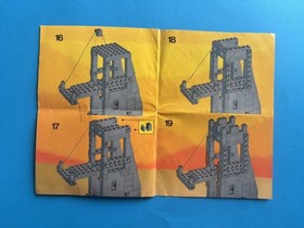 Lego Castle 6061 Siege Tower Instruction Manual Only Lion Knights