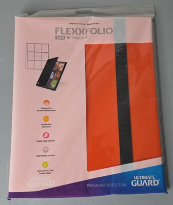 Ultimate Guard Flexxfolio 360 - 18-Pocket Orange - New Sealed -