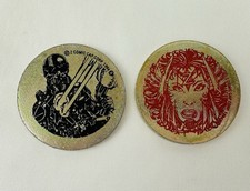 1994 Vintage Z Comic Cap Metal Slammer POG Pogs Slammers 2pc