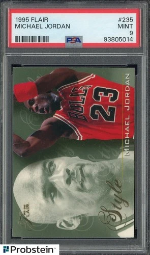 1995 Flair #235 Michael Jordan Chicago Bulls HOF PSA 9 MINT