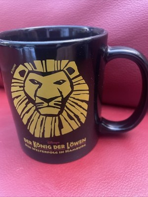 Disney  König der Löwen Musical Hamburg Schwarz Kaffeebecher Tasse Merchandising