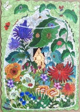 Liberty Classics Wooden Jigsaw Puzzle BUG FARDEN TERRARIUM 542 Pieces