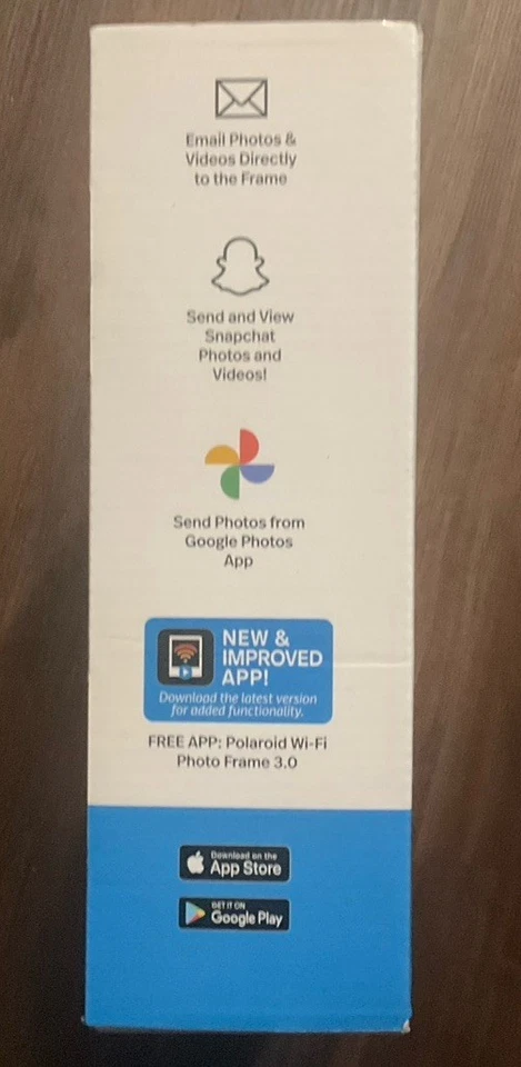 Polaroid 10” Wi-Fi Digital Picture Frame - Brushed Gold Metal Frame - Image 4 of 4