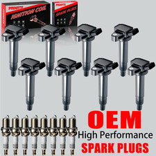 8X Brand OEM Ignition Coil & Iridium Spark Plugs For Toyota Sequoia Tundra UF230