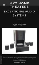 MK2 Acoustics Smart Home Theater Surround Sound Elite Edition Type 20 3-WAY