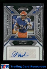 2024 Prizm Draft Picks #SS-GHI George Holani Sensational Signatures Silver Auto