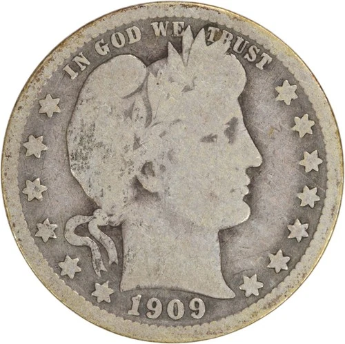 1909-O Barber Silver Quarter G Uncertified #649