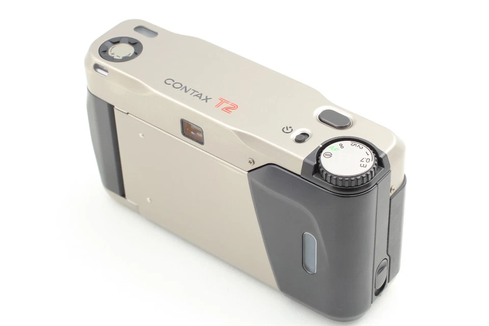 [COMO NUEVO con correa] Cámara fotográfica compacta Contax T2 Titan plateada 35 mm apuntar y disparar de JAPÓN - Imagen 4 de 4