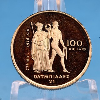 Kanada 100 $ 1976 Olympiade Montreal 16 96 g Gold 917 proof