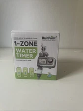 Rainpoint 1-Zone Water Timer ITV105 Water/Rustproof Rain Delay Watering - NEW