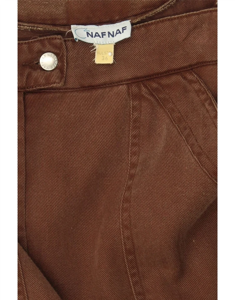 Falda midi NAF NAF para mujer EU 36 pequeña W26 L36 marrón Lyocell BE07 Foto 3 de 3