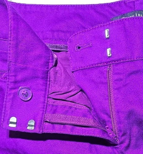 White House Black Market Woman's Purple Shorts. Size 0. Cotton & Spandex Blend - Picture 6 of 7