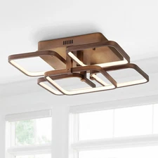 Cristal 17.5" Integrated LED Metal Flush Mount Ceiling