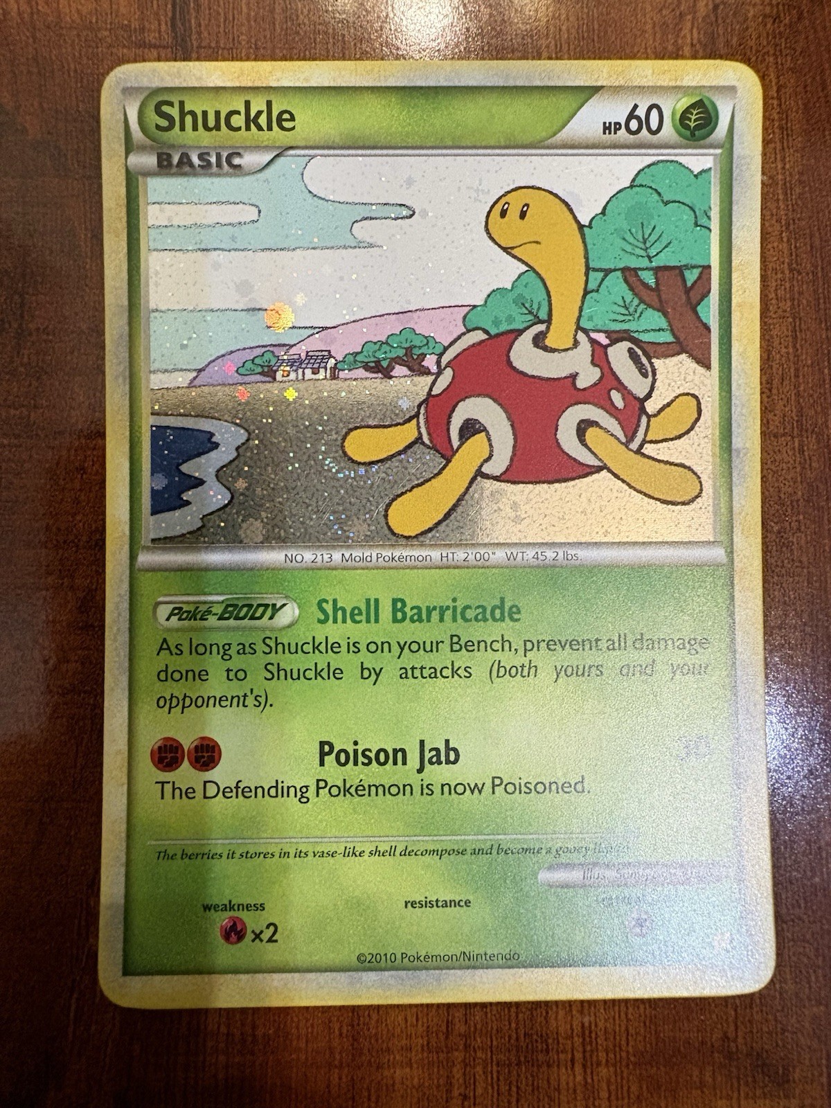Pokemon Shuckle 11/123 HGSS HeartGold & SoulSilver Holo LP/NM ⭐️