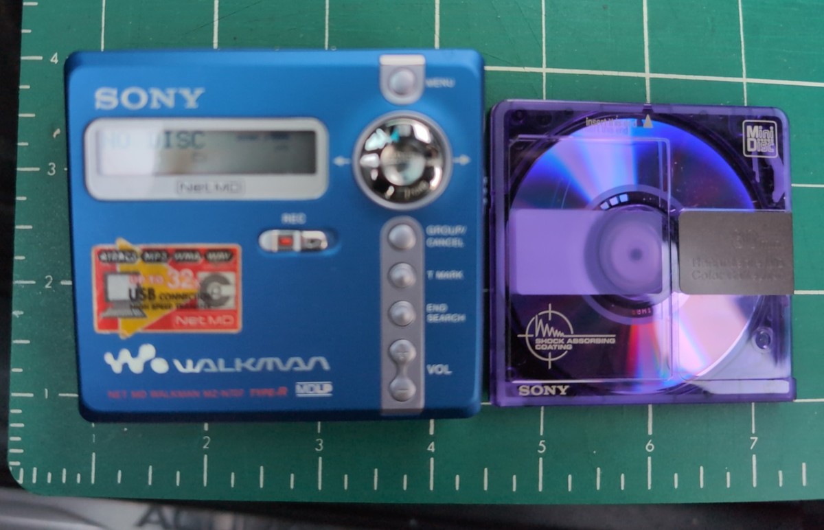 Sony MZ-N707 Portable MiniDisc NetMD Walkman Recorder - Tested