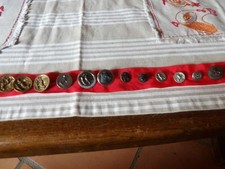 Anciens boutons,vènerie,chasse,gibier,uniforme,collection