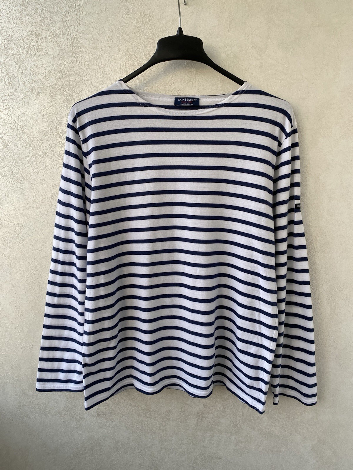 Saint James Striped Mariniere Breton Meridien Sailor Unisex Shirt Size M