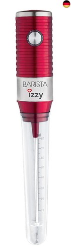 Benrubi Barista IZZY Rot, elektrischer Mini-Handmixer 30 Watt, Frappe Mixer - - Bild 1 von 9