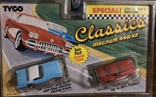 Tyco Classics Magnum 440-X2 Twin Pack 57 T-Bird  1960 Corvette HO Slot Cars NOS