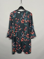 HOBBS FLORAL SHIFT Dress - Size UK10 - Navy - Great Condition - Women’s