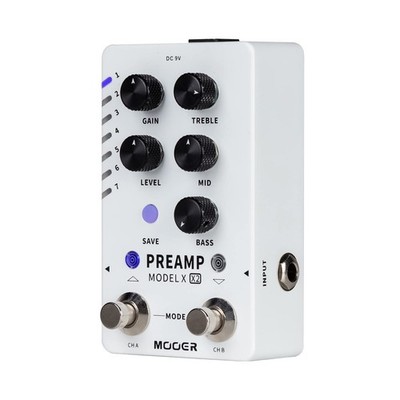 MOOER Digital Preamp Pedal Guitar Effects Pedal with 14 Preamp Models 3 Globa...