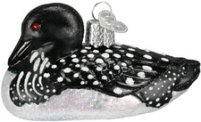 Loon Blown Glass Ornament by Old World Christmas