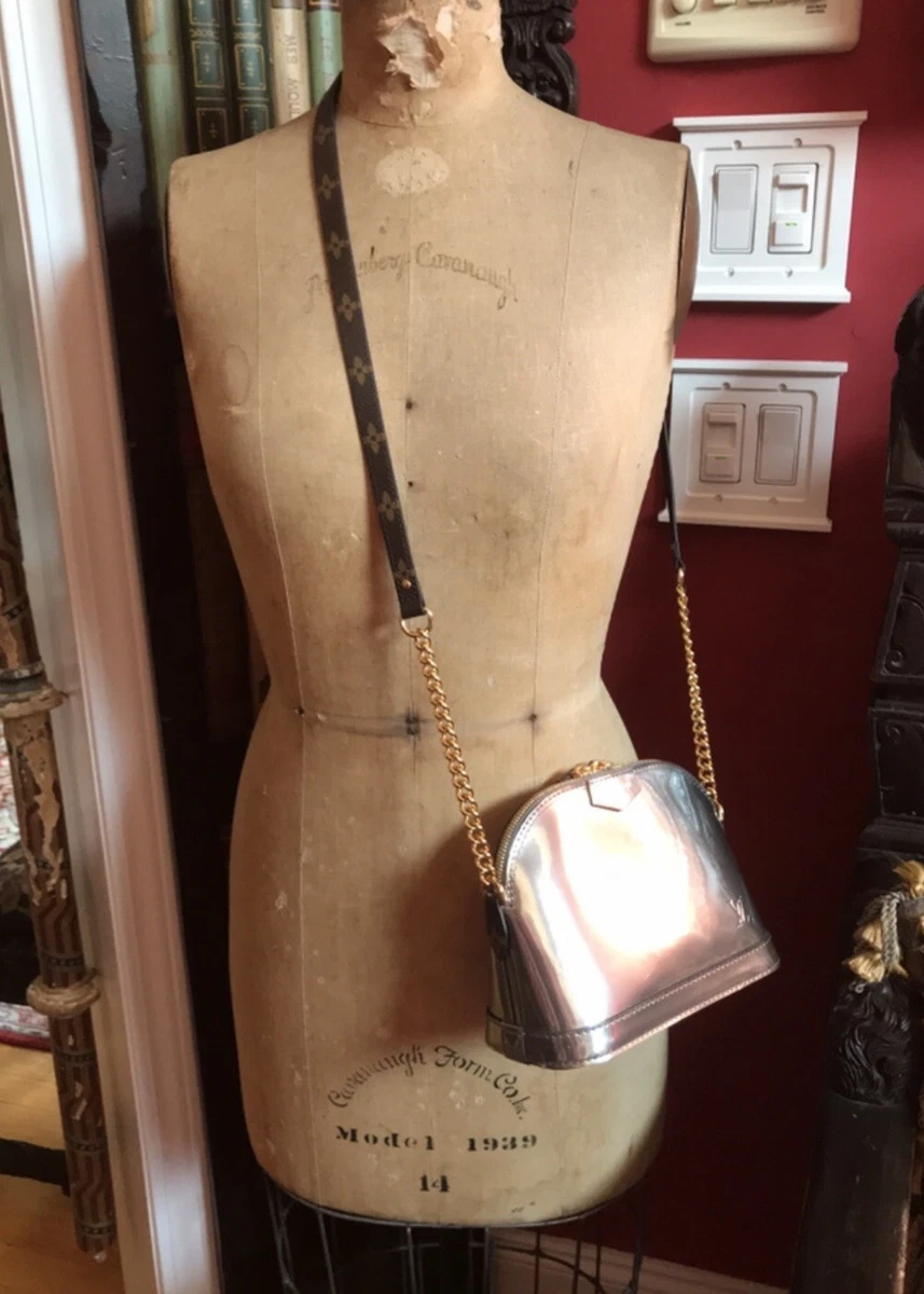 Louis Vuitton authentic used Mini Alma BB crossbody silver mirror