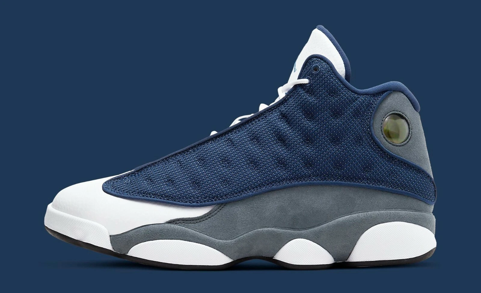 Nike Air Jordan XIII 13 Flint size 8. Grey Retro Navy White Gray 414571-404