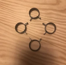 US 23mm  4X Spring Hose Clamps Fastener Fuel Water Line Pipe Air Tube Clips