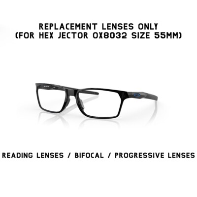 Oakley Hex Jector OX8032 55 Replacement Lens Reading Glasses/Bifocal/Progressive