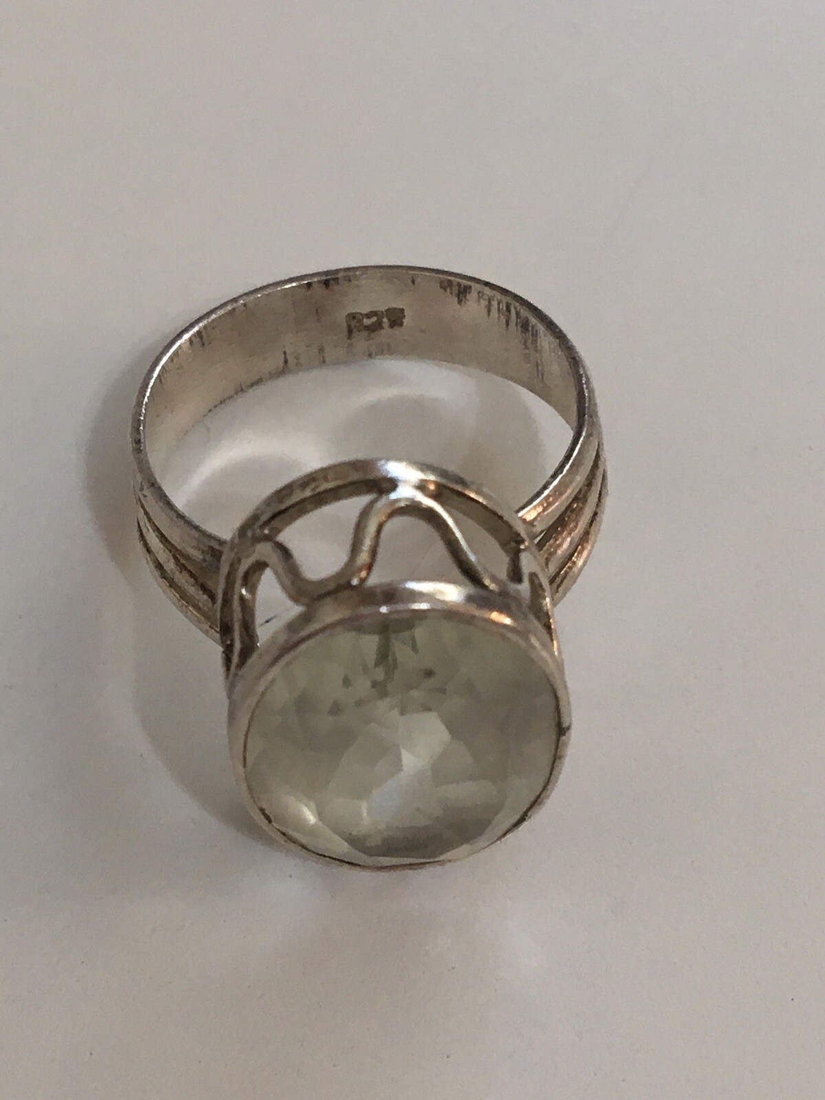 Vintage 925 Solid Sterling Silver Large Aquamarin… - image 23