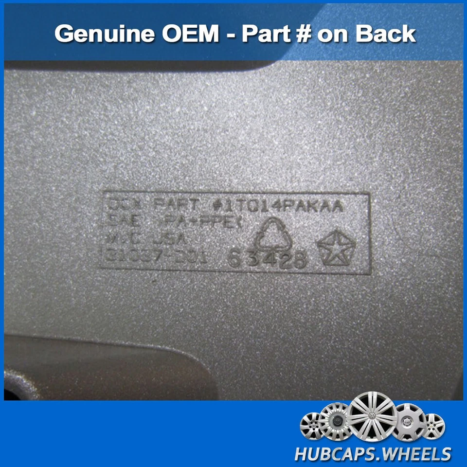 Hubcap for Dodge Avenger 2011-2014 - Genuine Factory OEM Wheel Cover 8038 Silver - Image 4 of 4