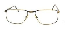 Club LA 6202 Vintage Rectangular Gold Pewter Black Metal Eyeglasses Austria 90s