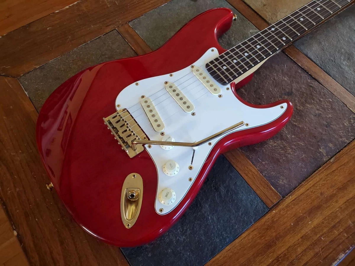 Hohner ST 59 strat SSS red gold