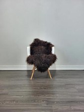 Icelandic sheepskin rug  sheepskin rug  soft silky long wool C341