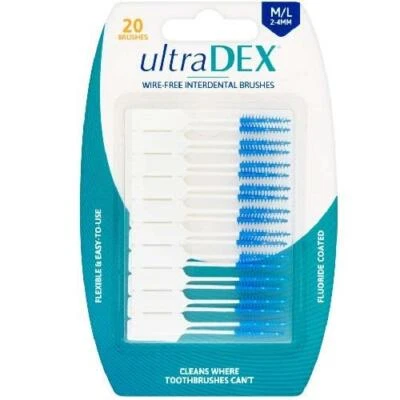 UltraDEX Wire-Free Interdental Brush Medium/Large - 20 Per Pack