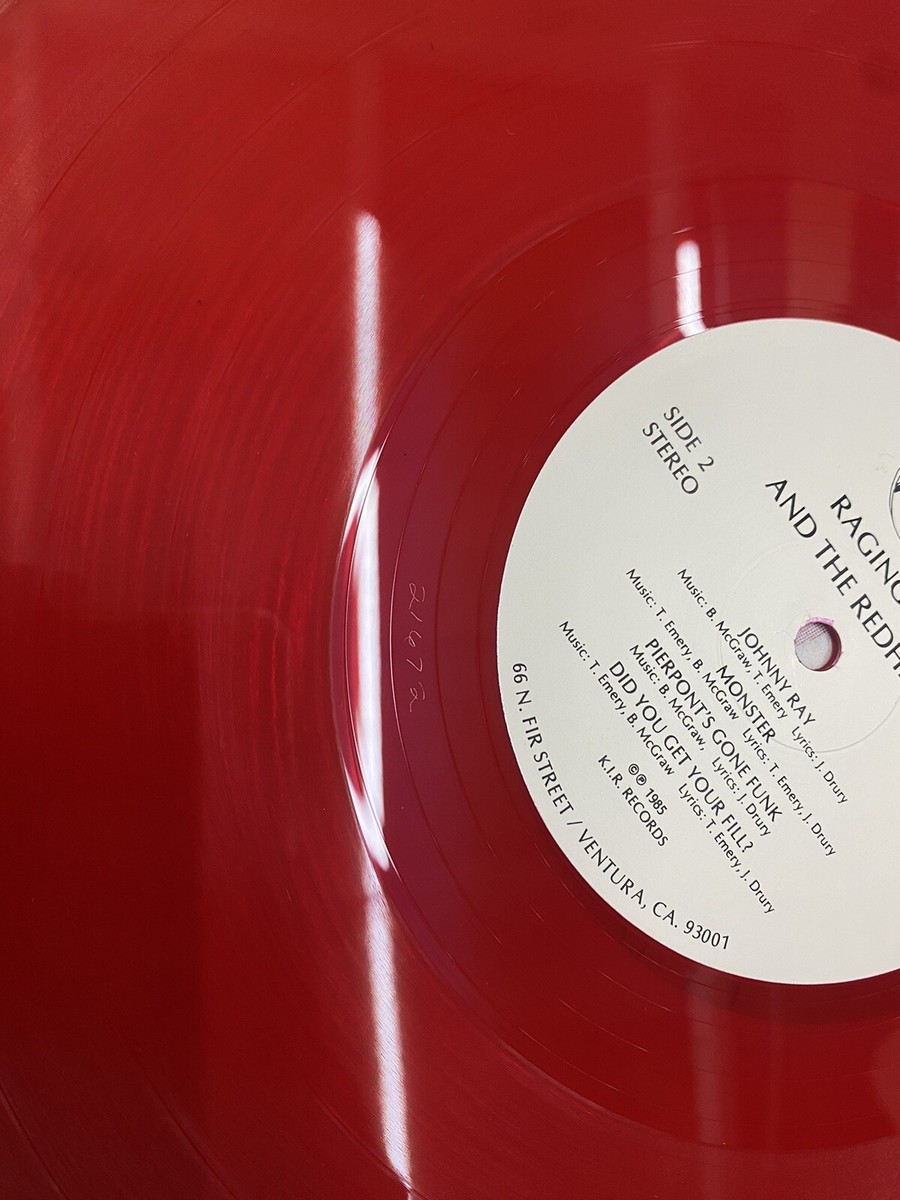RAGING ARB & THE REDHEADS S/T 1985 LP EXC RED Vinyl Record Rock