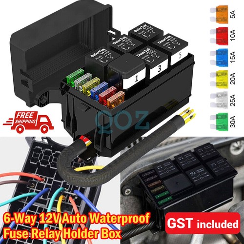 Relay Holder MTA 4-Way / Holder Block – For Standard Mini Relays, 12V/24V Universal Fit Relay Box - Foto 8