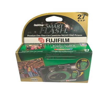 Fujifilm Smart Flash Camera For Night Time Pictures 35mm 27 Exposures Expired