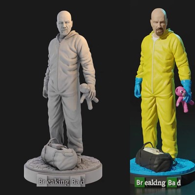 Breaking Bad Walter Hartwell White GK 3D Druck  Resin Figur Harz Weiß Modell